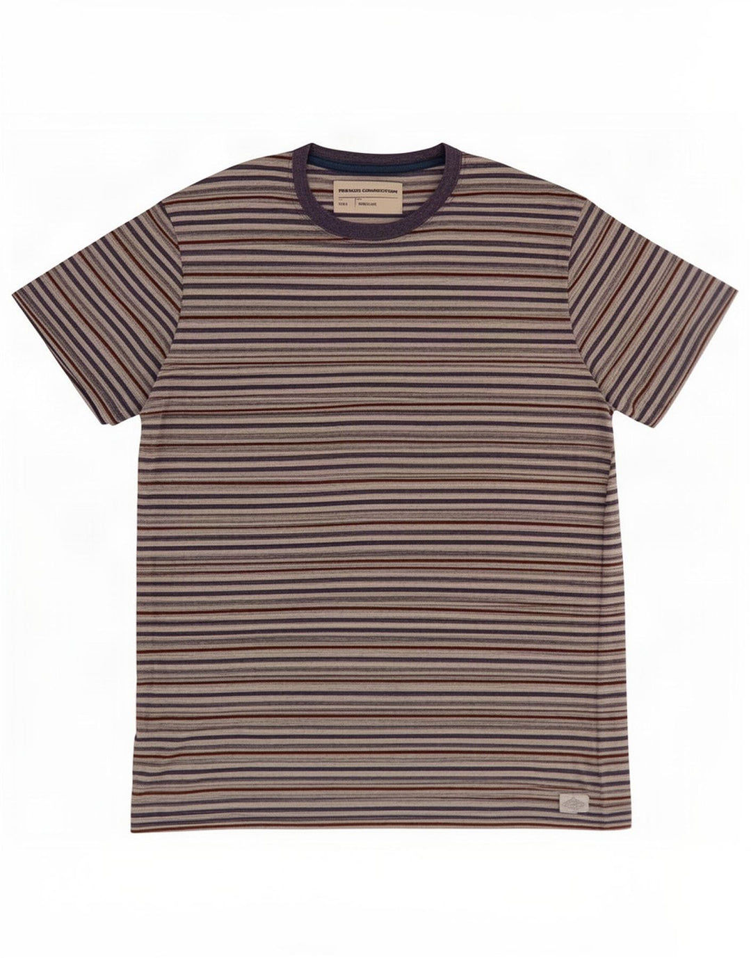 French Connection Herre T-Shirt Top Stor flerfarvet nålestribe