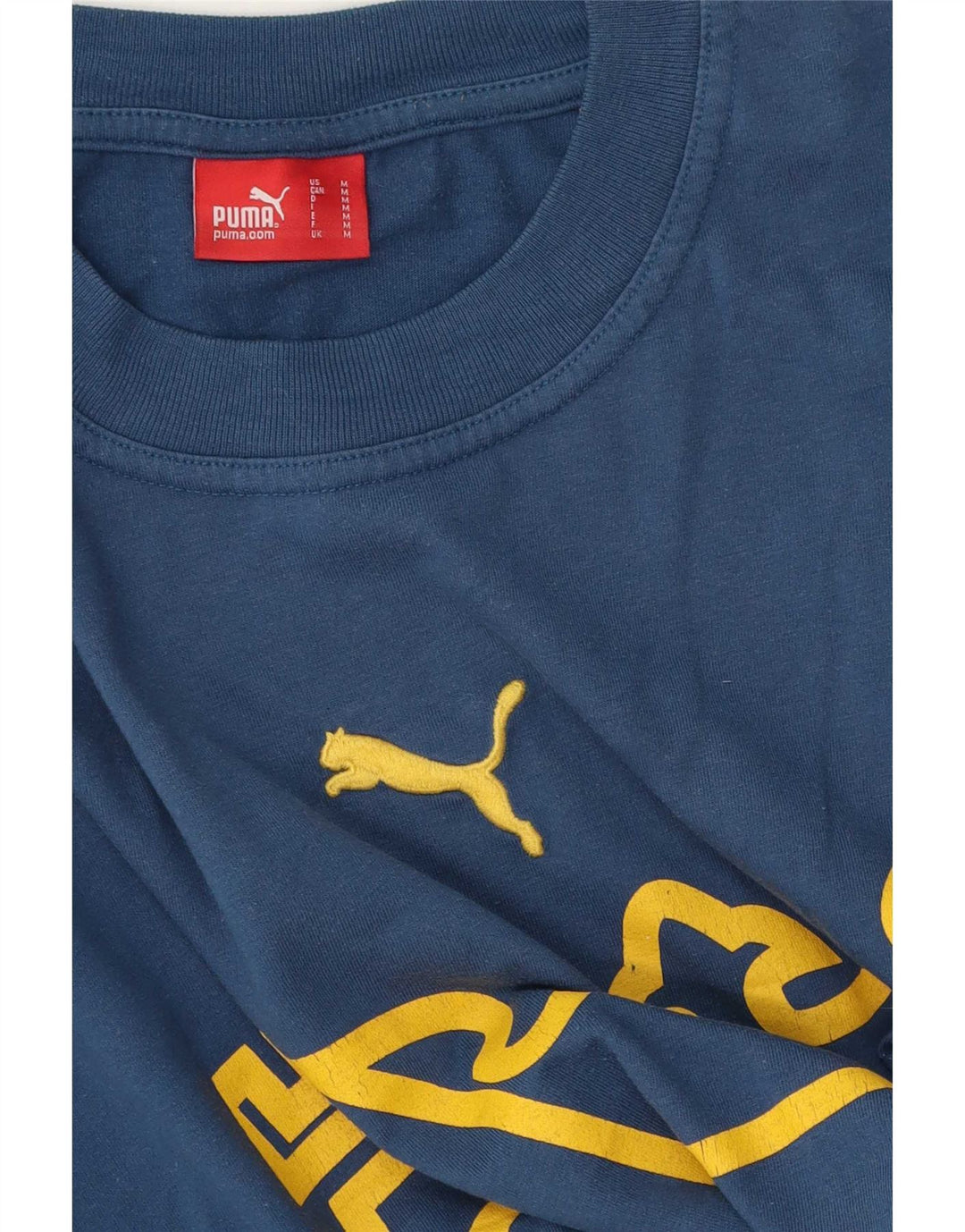 Puma Herre grafisk T-shirt Top Medium Blue