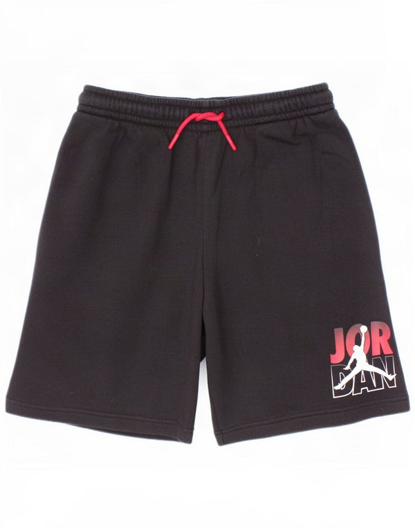 Jordan drenge grafiske sportsshorts 12-13 år store sorte bomuld
