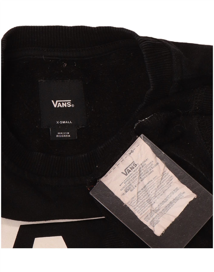 Vans Herre Grafisk Sweatshirt Jumper XS Sort Bomuld