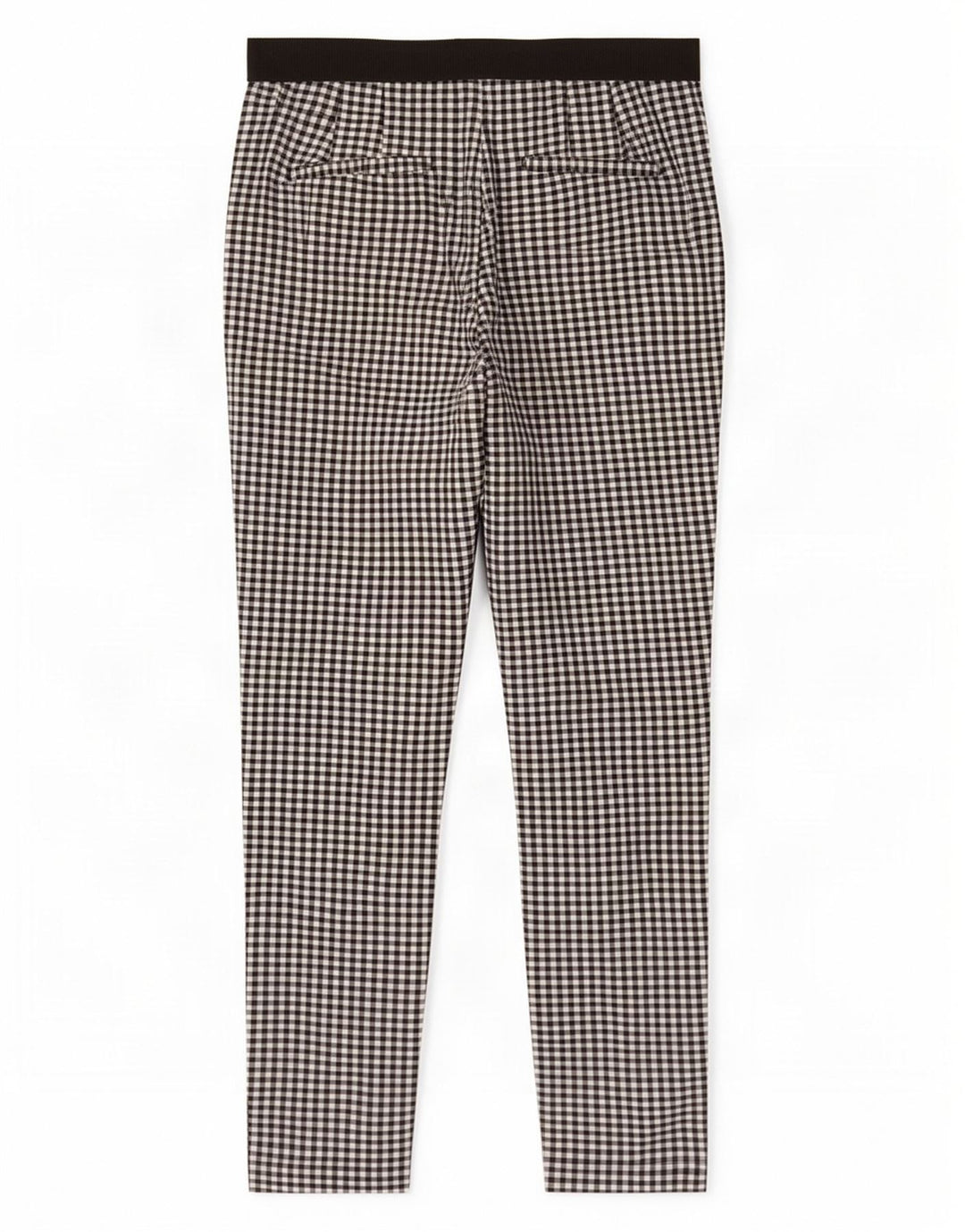 Zara Dame Slim Chino Bukser Small W27 L27 Sort Gingham