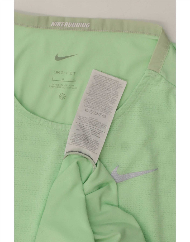 Nike Herre Dri Fit T-Shirt Top Lille Grøn Polyester