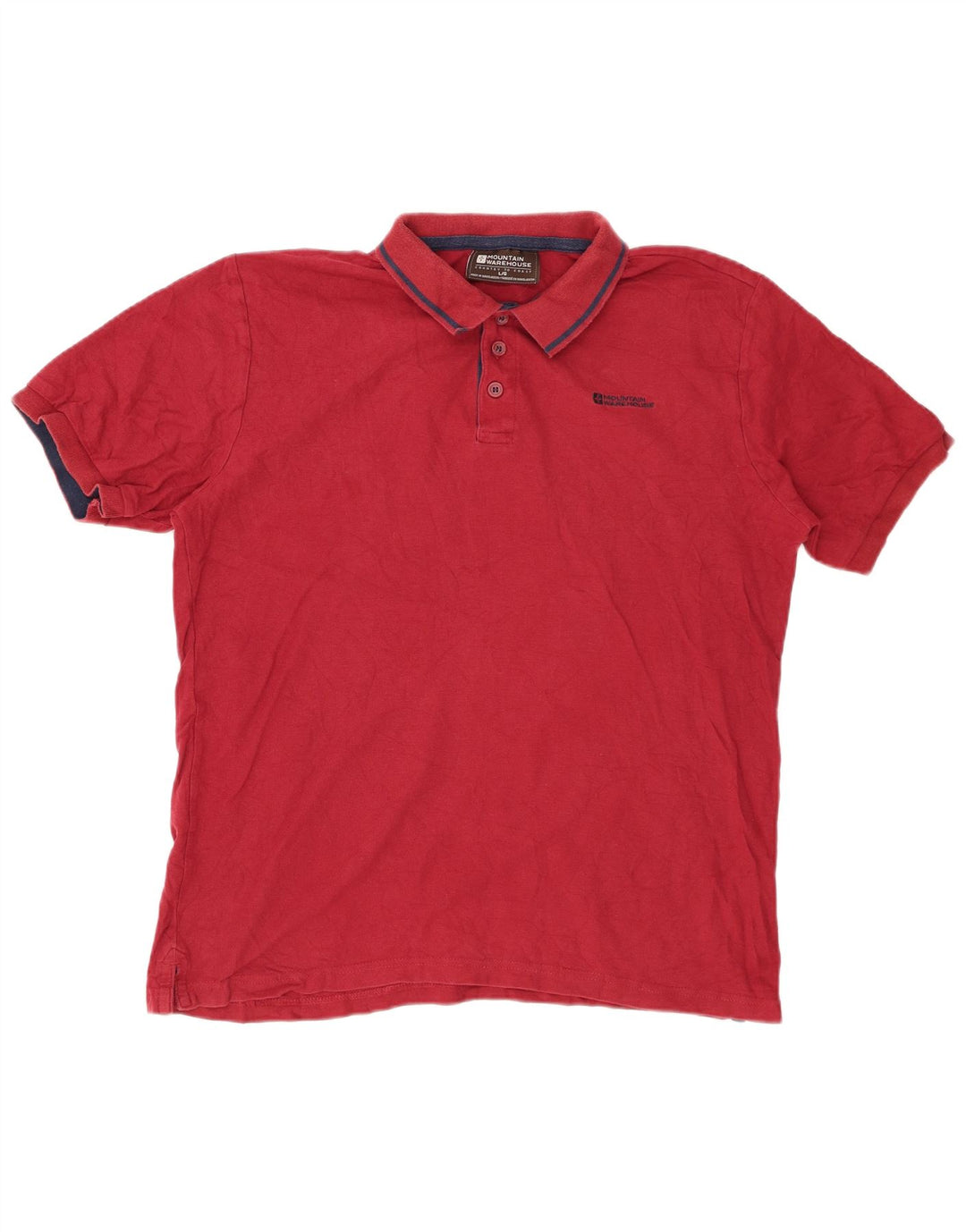 MOUNTAIN WAREHOUSE Herre poloshirt Stor rød bomuld