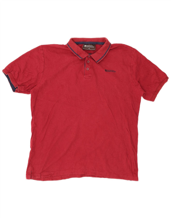 MOUNTAIN WAREHOUSE Herre poloshirt Stor rød bomuld