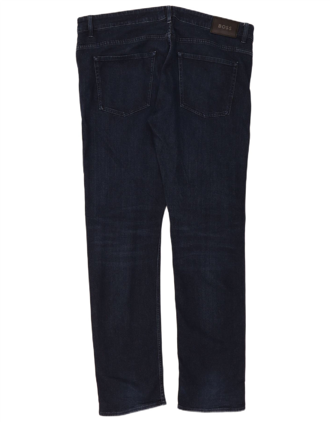 Hugo Boss Herre Slim Jeans W38 L34 Marineblå Bomuld