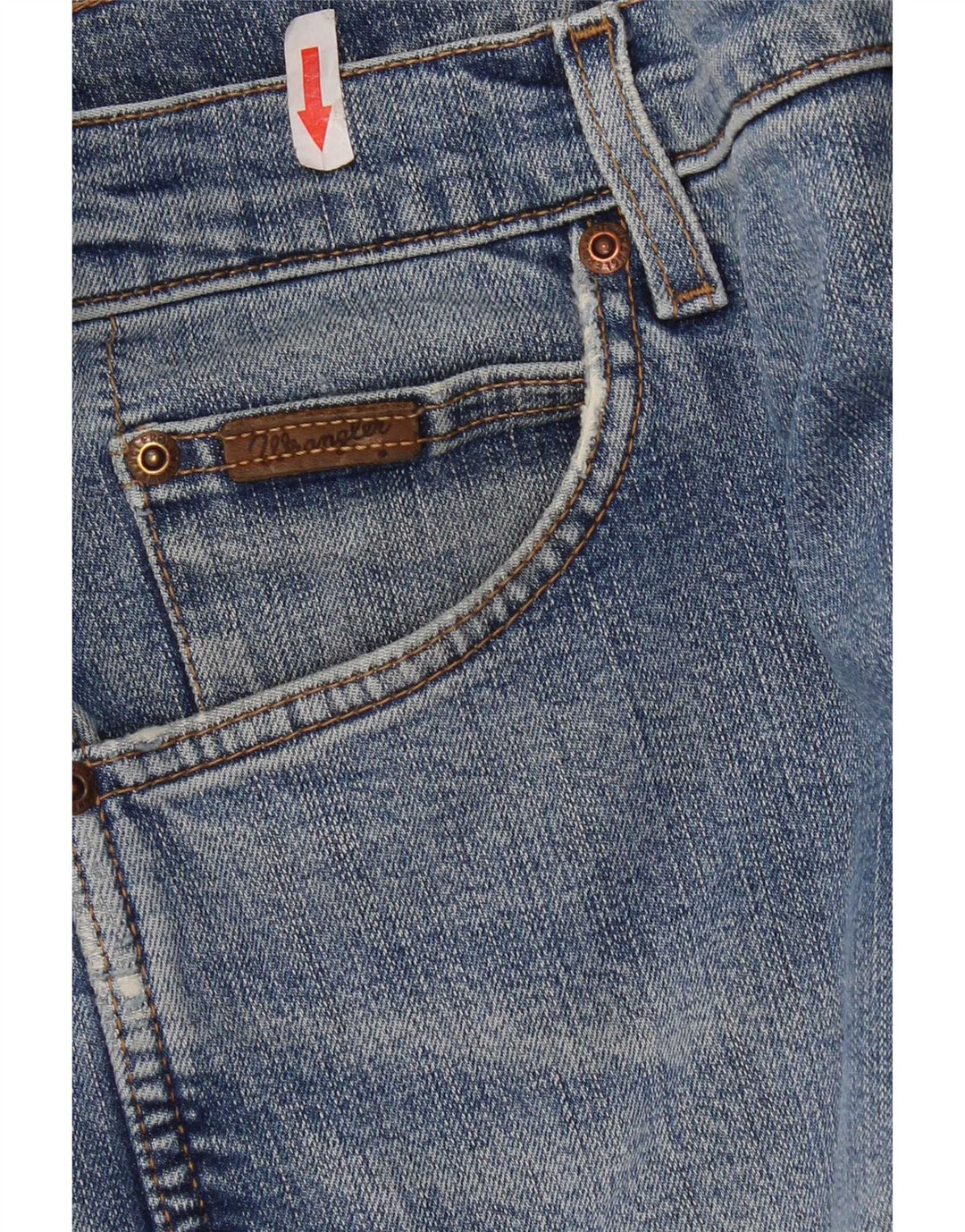WRANGLER Herre Texas Stretch Straight Jeans W36 L30 Blå Bomuld