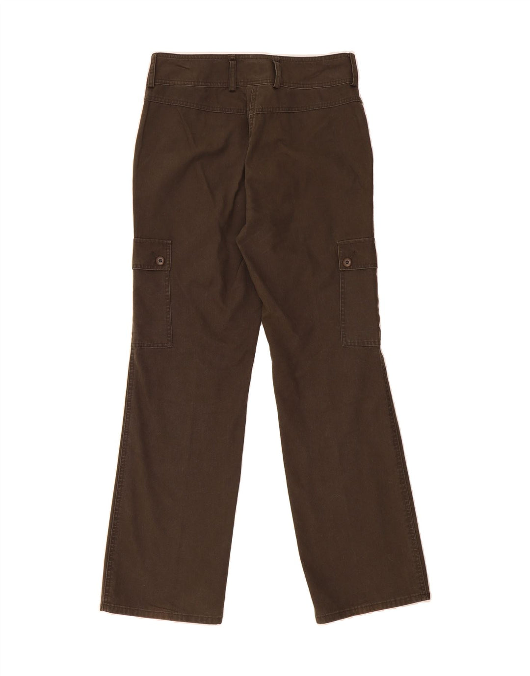 VINTAGE Womens Straight Cargo Trousers EU 40 Medium W32 L31 Brown Cotton Vintage Vintage and Second-Hand Vintage from Messina Hembry 