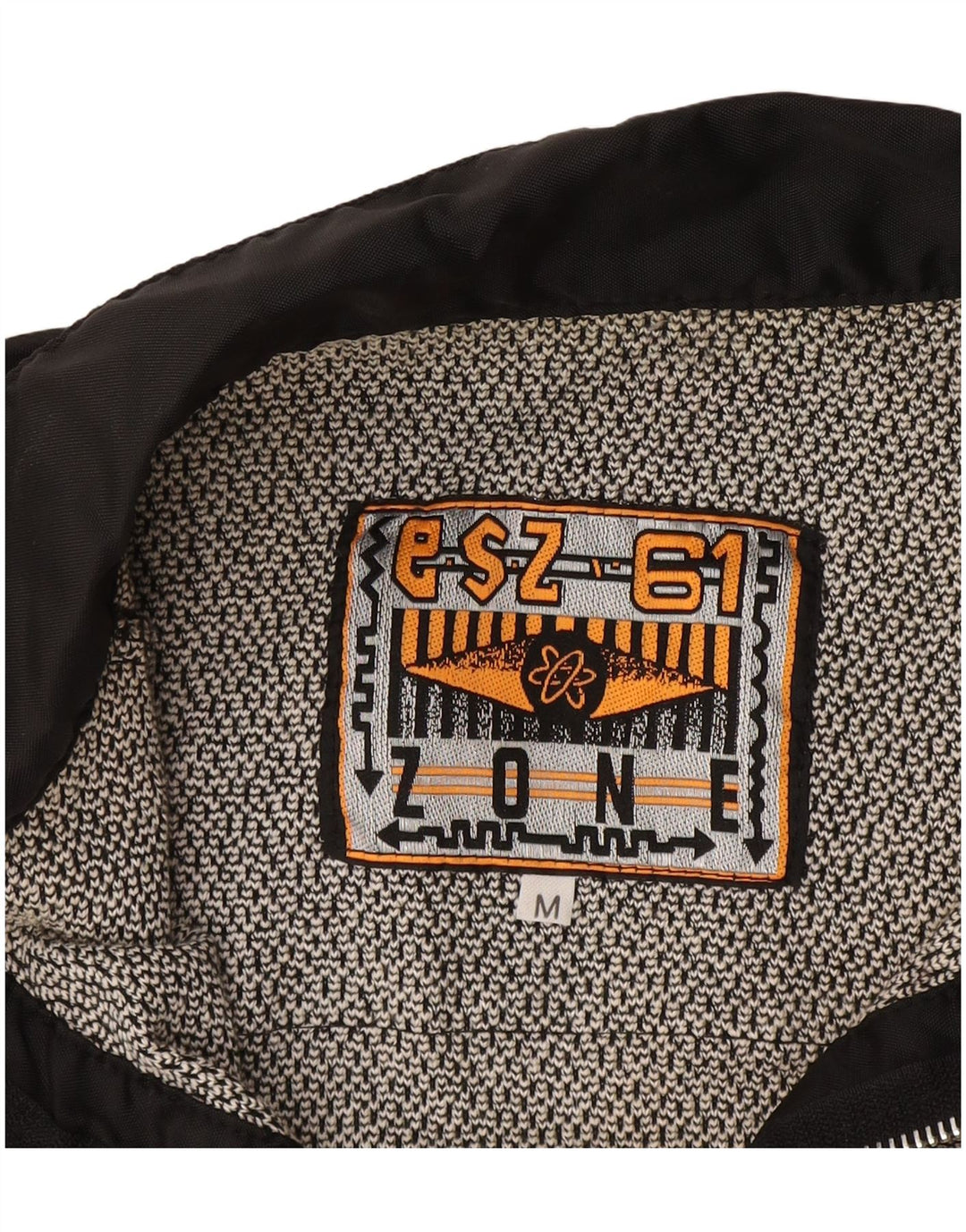 ZONE Herre grafisk langærmet poloshirt Medium Grey Colourblock