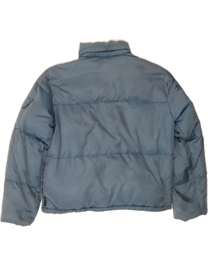 ARMANI JEANS Womens Padded Jacket UK 14 Medium Blue Polyamide Vintage Armani Jeans and Second-Hand Armani Jeans from Messina Hembry 