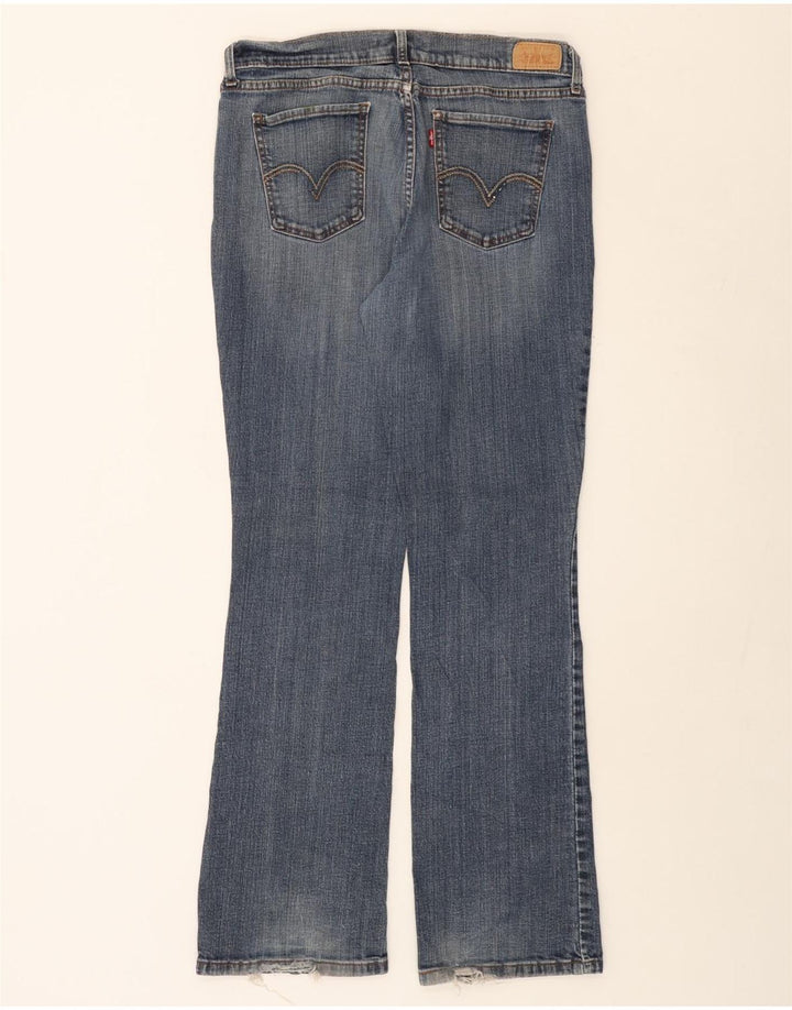 LEVI'S Dame 515 Bootcut Jeans US 14 XL W34 L32 Blå Bomuld
