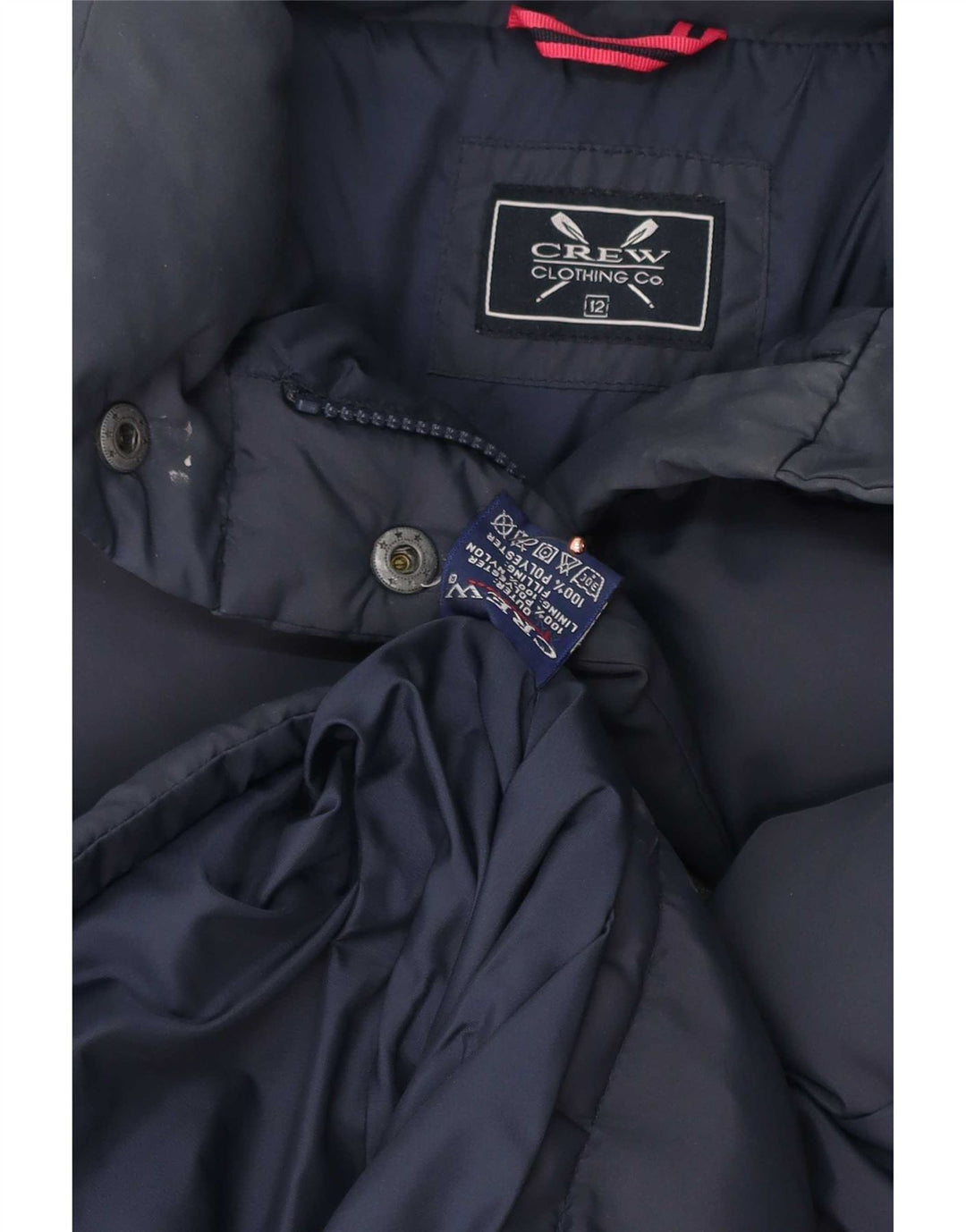 Besætningstøj Dame Polstret Gilet UK 12 Medium Navy Blue Polyester