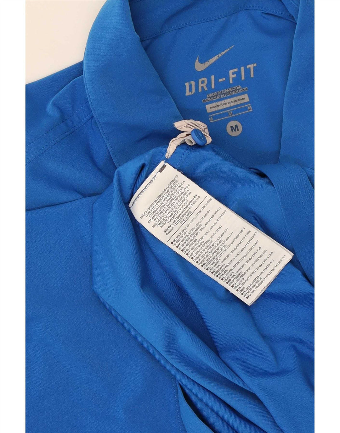 Nike Dri Fit poloshirt til mænd mellemblå polyester