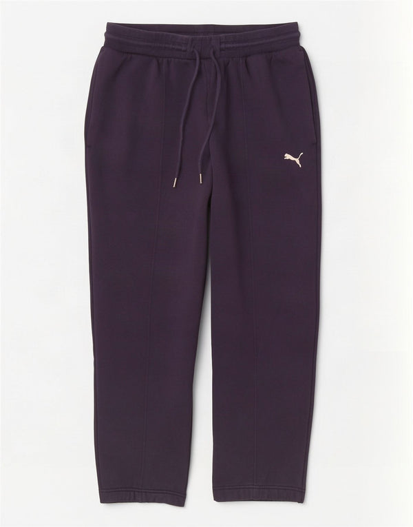 Puma Womens Tracksuit Trousers Large Navy Blue Cotton