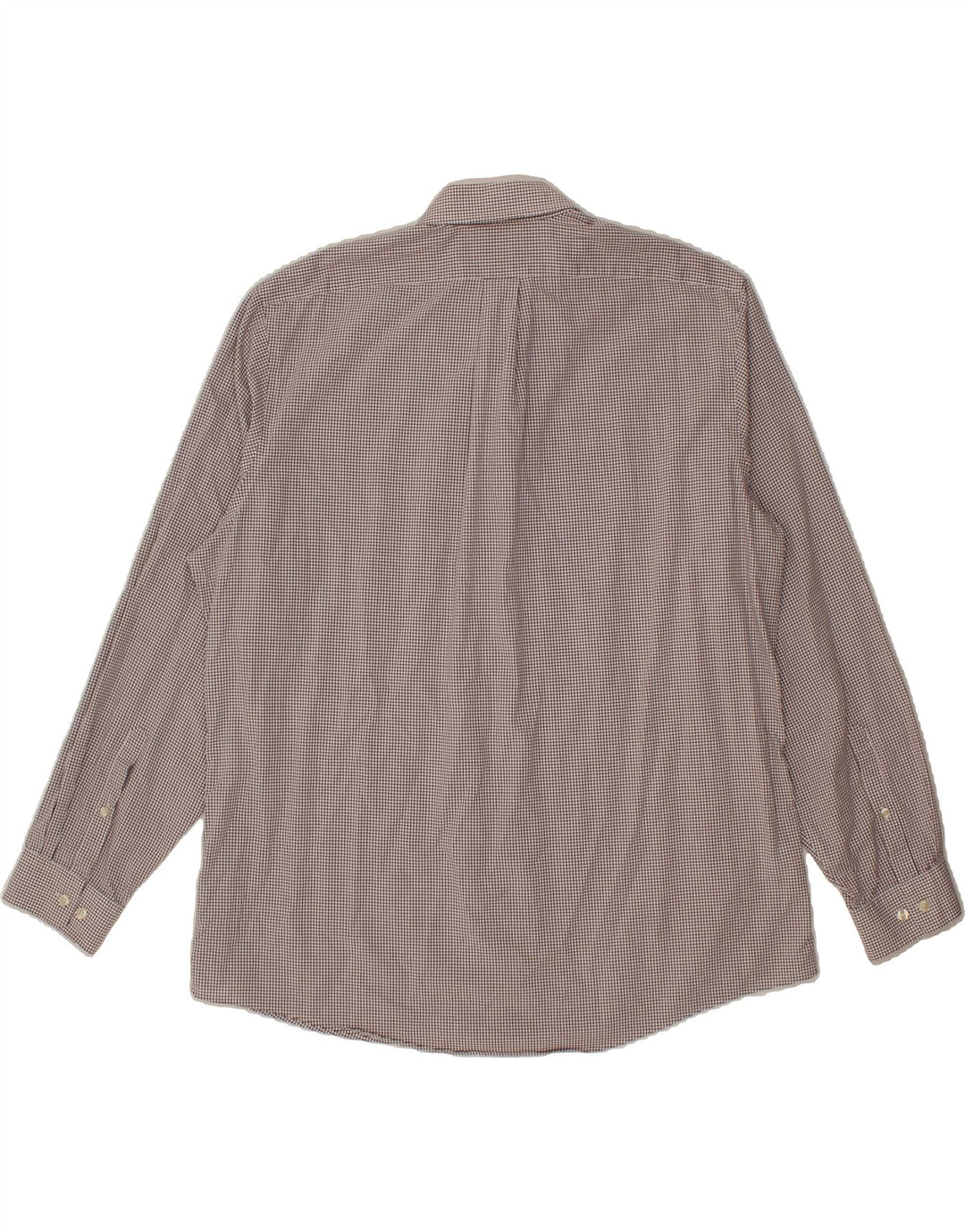 EDDIE BAUER Mens Relaxed Fit Shirt XL Brown Check Cotton Vintage Eddie Bauer and Second-Hand Eddie Bauer from Messina Hembry 