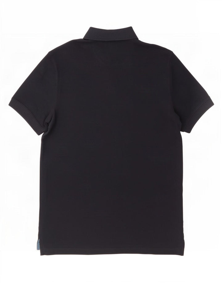 Massimo Dutti Herre Regular Fit Polo Shirt Stor marineblå bomuld