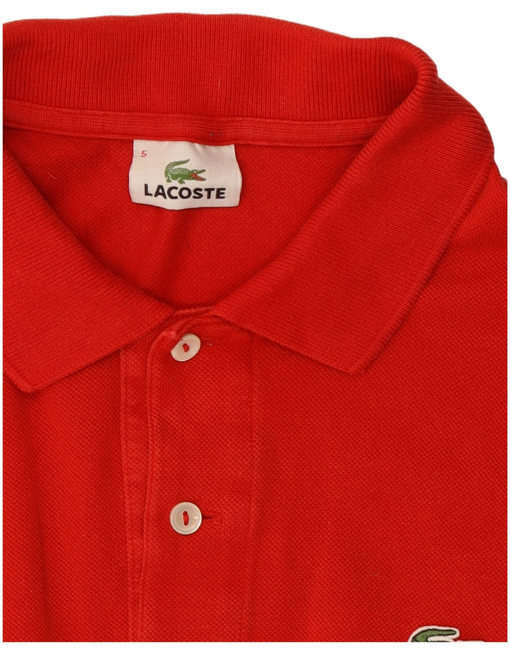 Lacoste Herre Polo Shirt Str. 5 Large Rød
