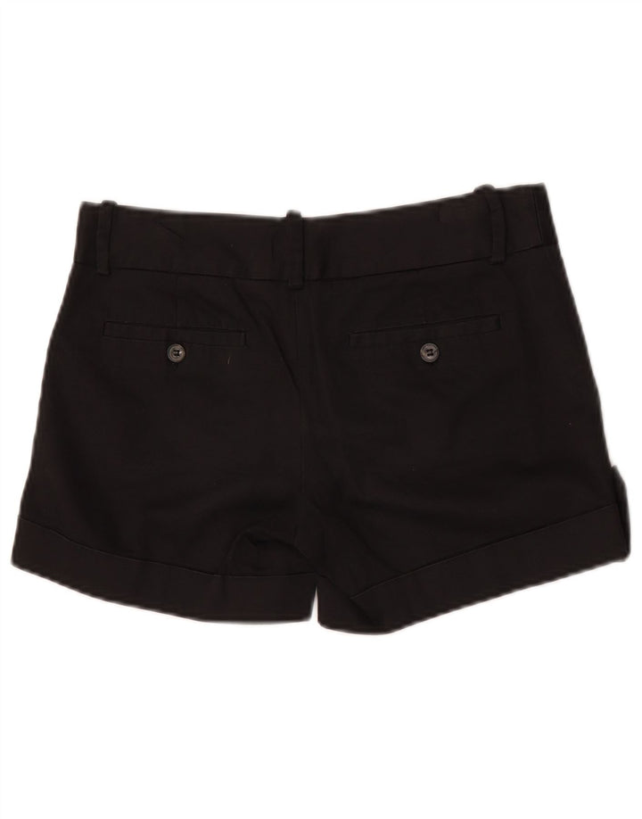 Zara Chino Shorts til kvinder Small W26 Sort bomuld