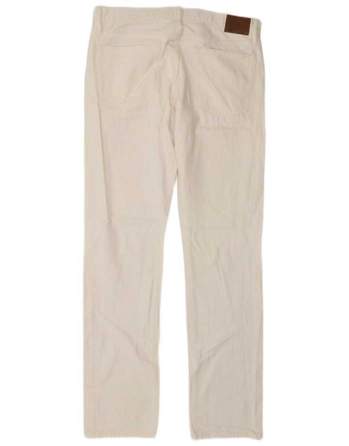 Gap Herre Slim Jeans W32 L34 Hvid Bomuld