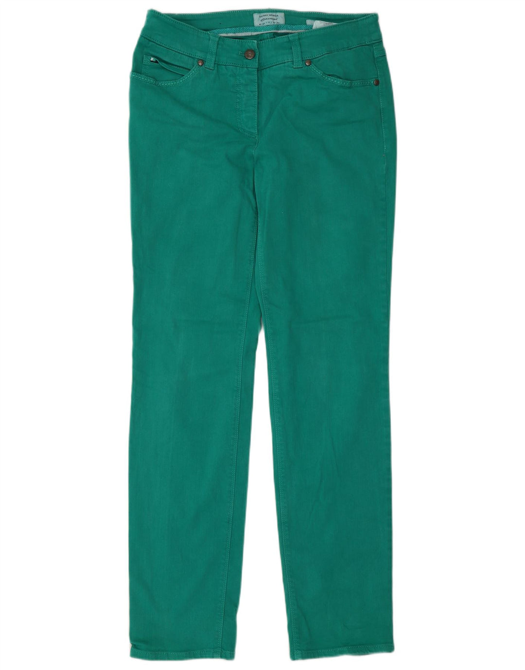 Roxy Dame Slim Jeans UK 14 Large W30 L30 Grøn Bomuld