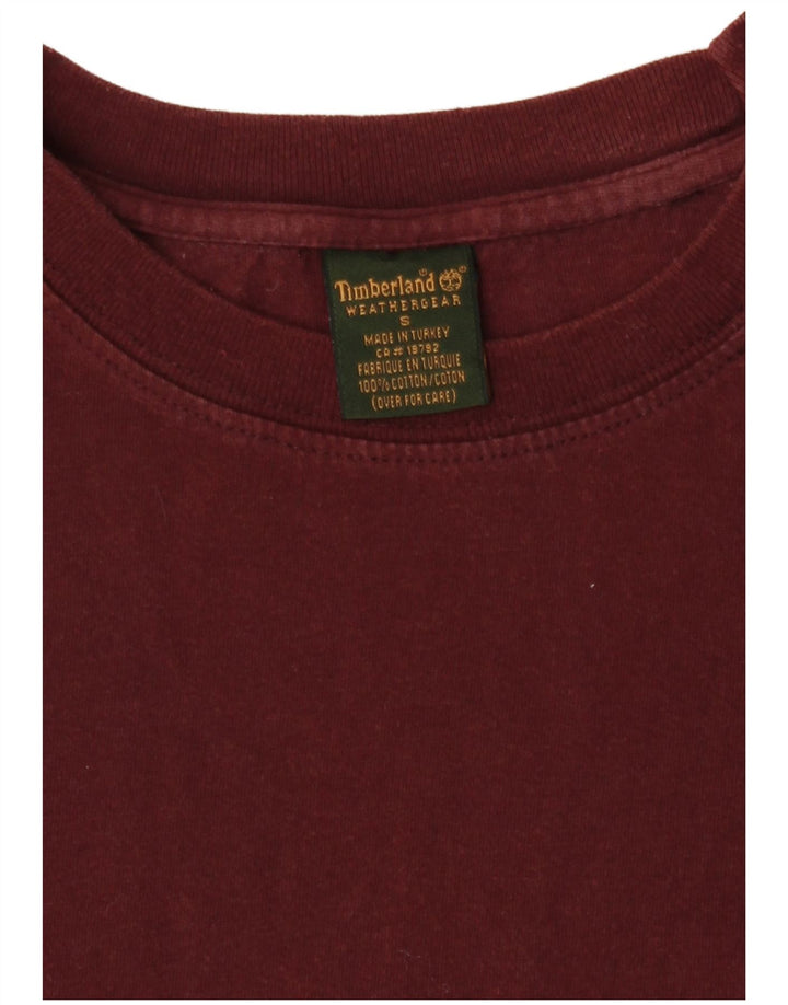 Timberland Herre T-Shirt Top Lille Bourgogne Bomuld