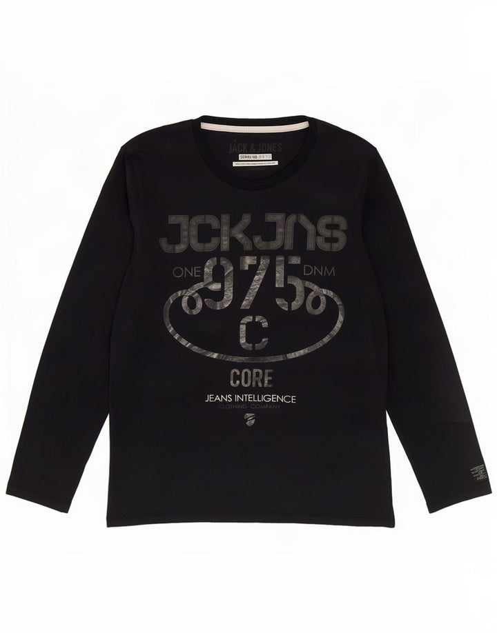 Jack & Jones Herre grafisk top langærmet stor marineblå