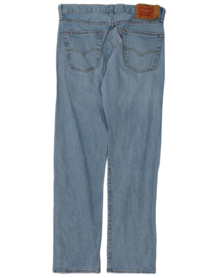 Levi's Herre 501 lige jeans W32 L32 blå bomuld