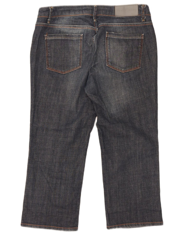 Zara Dame Capri Jeans EU 42 Large W32 L21 Marineblå Bomuld