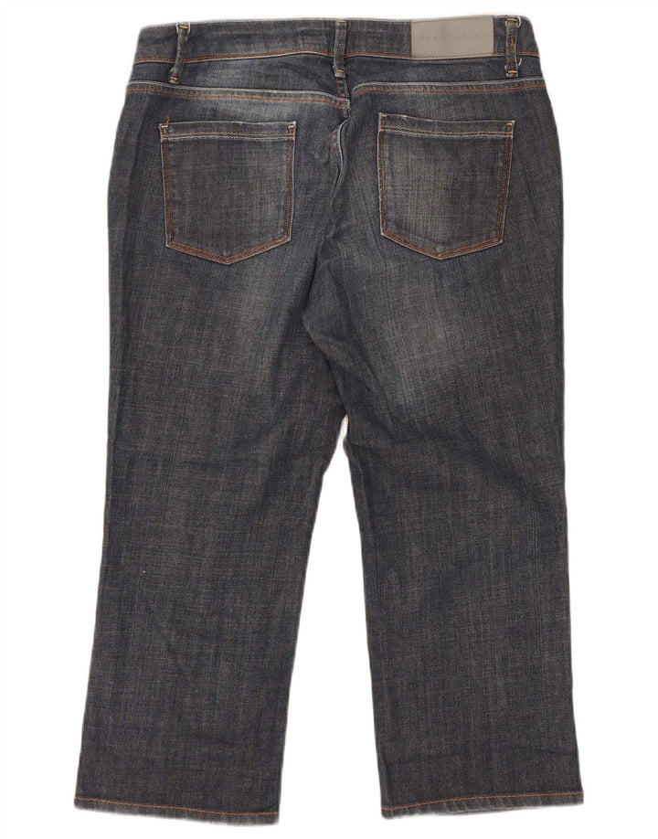 Zara Dame Capri Jeans EU 42 Large W32 L21 Marineblå Bomuld