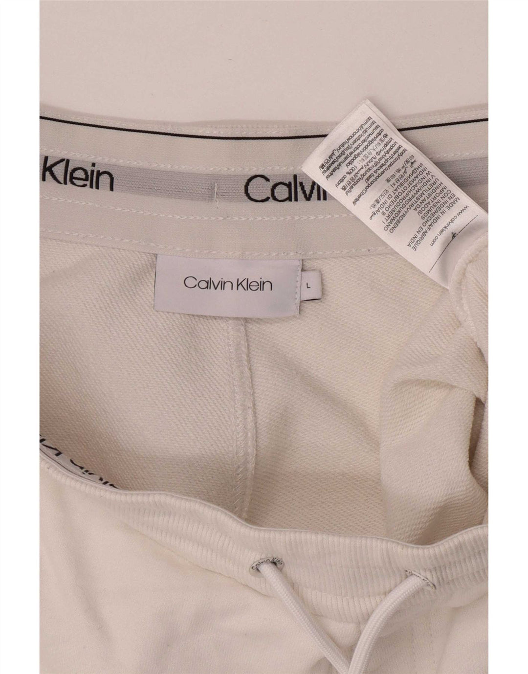 Calvin Klein Herre Sportshorts Stor Hvid Bomuld
