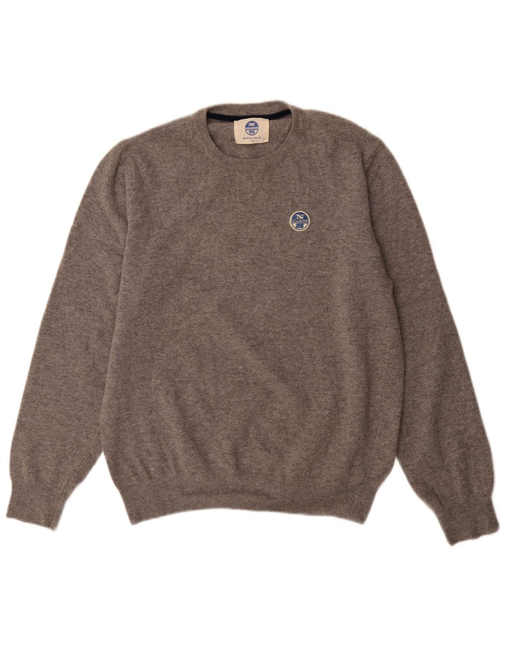 North Sails Herre Crew Neck Jumper Sweater Stor Grå Uld