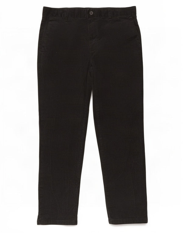 Marks & Spencer Herre Regular Fit Corduroy Bukser W36 L29 Sort bomuld