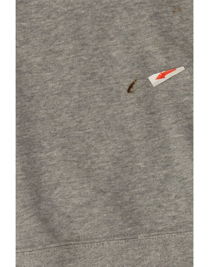 Nike grafisk sweatshirt til mænd, stor grå flækket bomuld