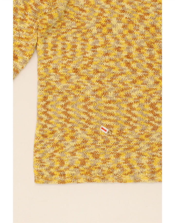 SURPRISE Womens Oversized Crew Neck Jumper Sweater UK 10 Small Yellow Vintage SURPRISE and Second-Hand SURPRISE from Messina Hembry 