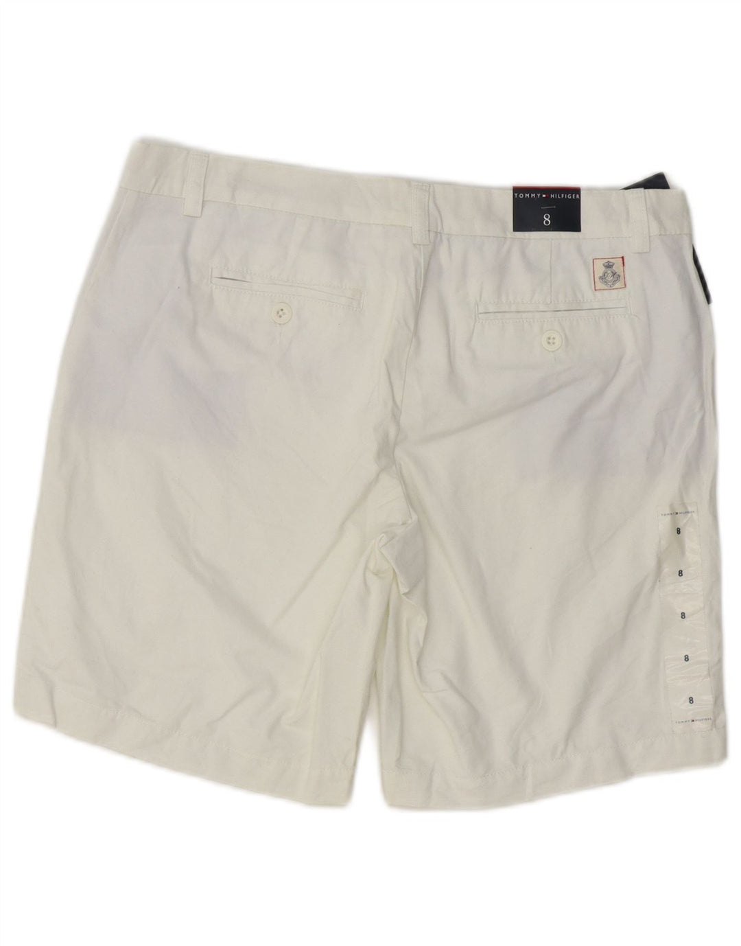Tommy Hilfiger Chino Shorts til kvinder US 8 Medium W32 Hvid Bomuld