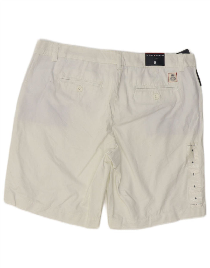 Tommy Hilfiger Chino Shorts til kvinder US 8 Medium W32 Hvid Bomuld