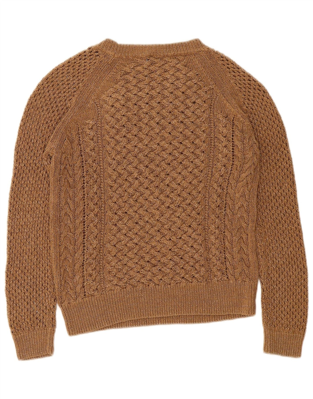 Massimo Dutti Dame Boat Neck Jumper Sweater UK 10 Small Brown