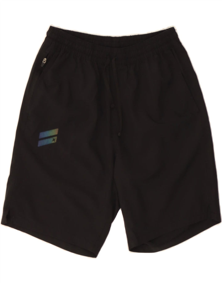 HURLEY Mens Sport Shorts Small Black Polyester Vintage Hurley and Second-Hand Hurley from Messina Hembry 