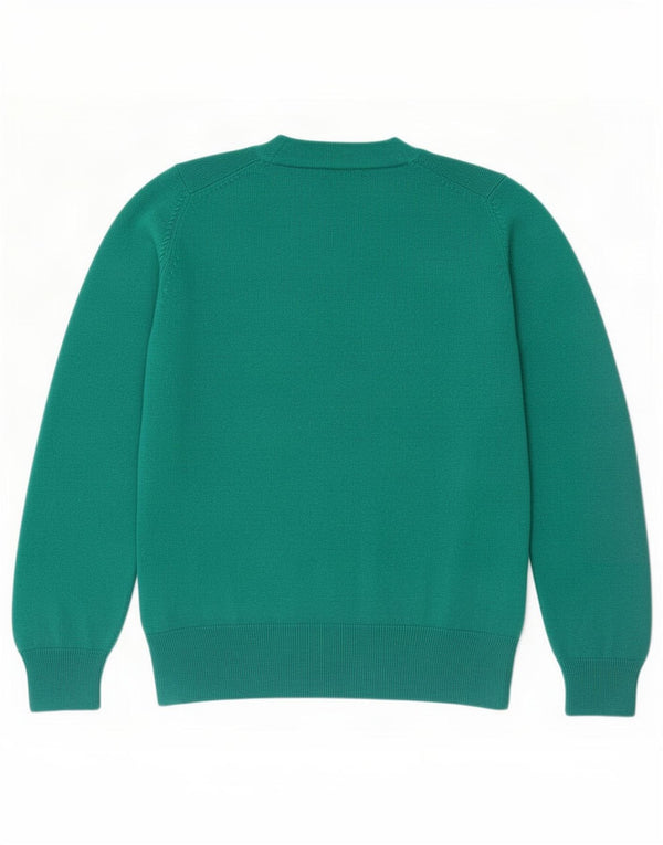 Marks & Spencer Dame V-hals sweater UK 14 Medium Grøn Akryl
