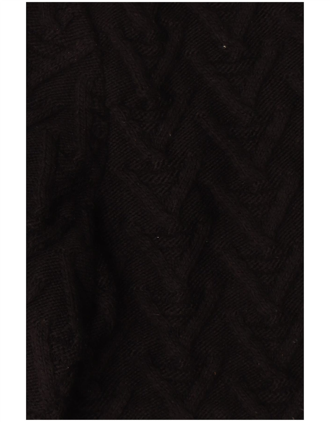 Zara Herre Crew Neck Jumper Sweater Stor Sort Akryl