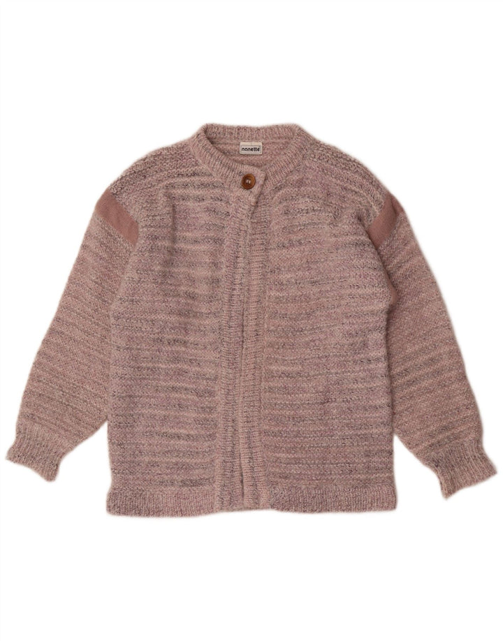 Nanette Dame Cardigan Sweater UK 16 Stor Pink Stribet