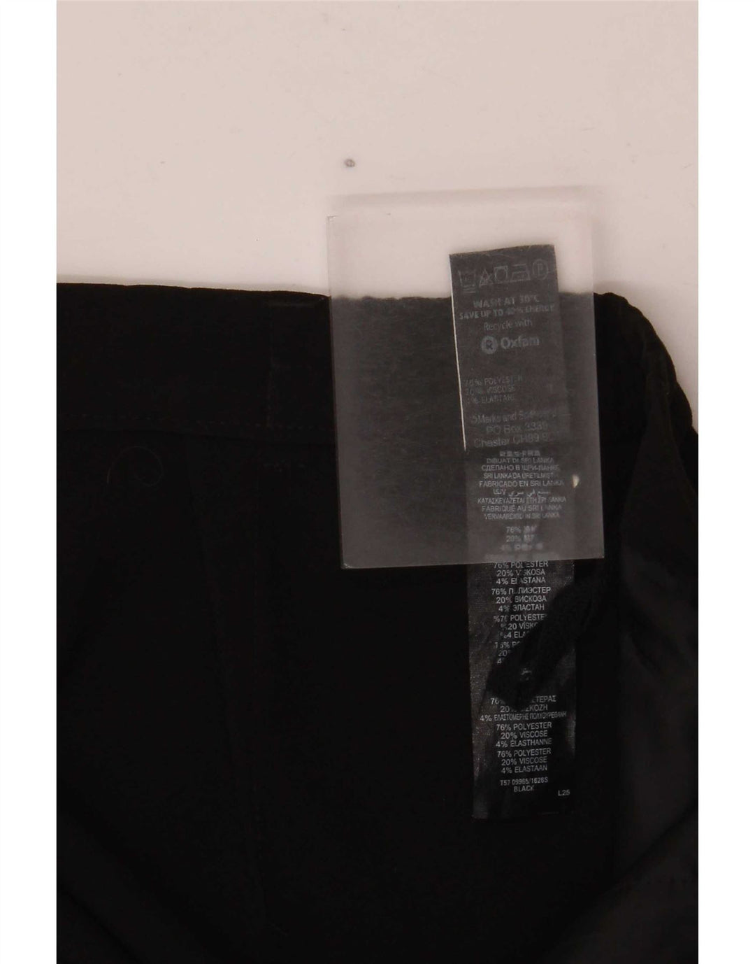 Marks & Spencer Lige jakkesæt til kvinder bukser UK 14 Medium W34 L30 Sort