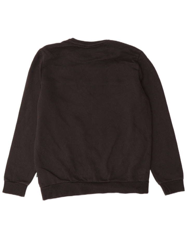 PUMA Grafisk sweatshirt til mænd Medium Sort Colourblock Bomuld