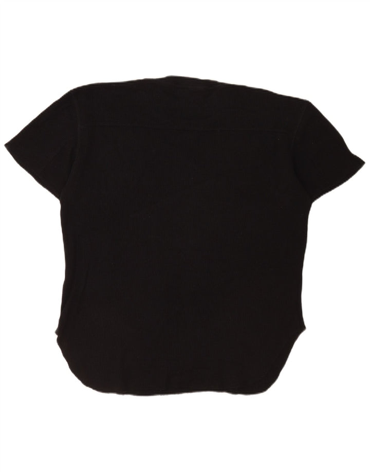 Zara Herre T-Shirt Top Stor Sort Bomuld