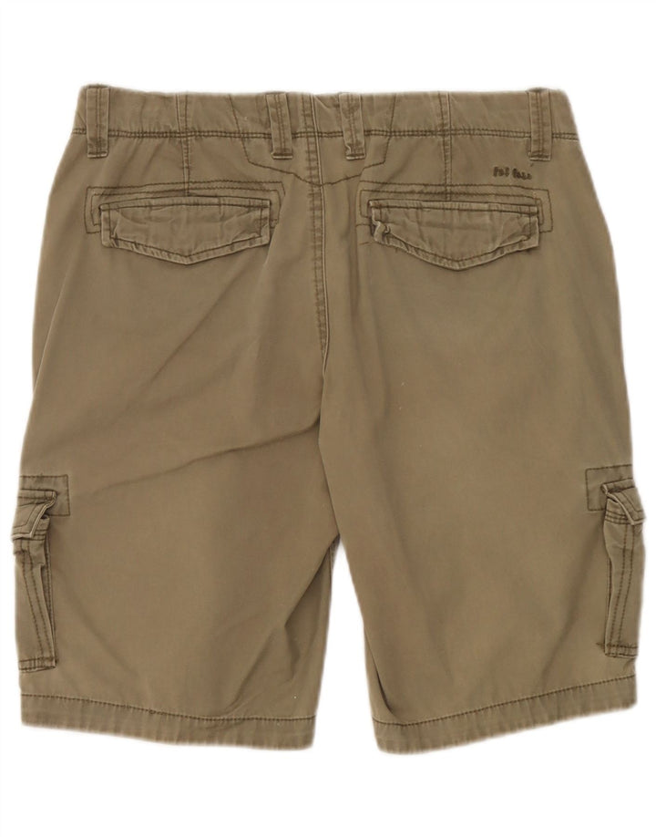 Fat Face Dame Cargo Shorts UK 12 Medium W32 Khaki Bomuld