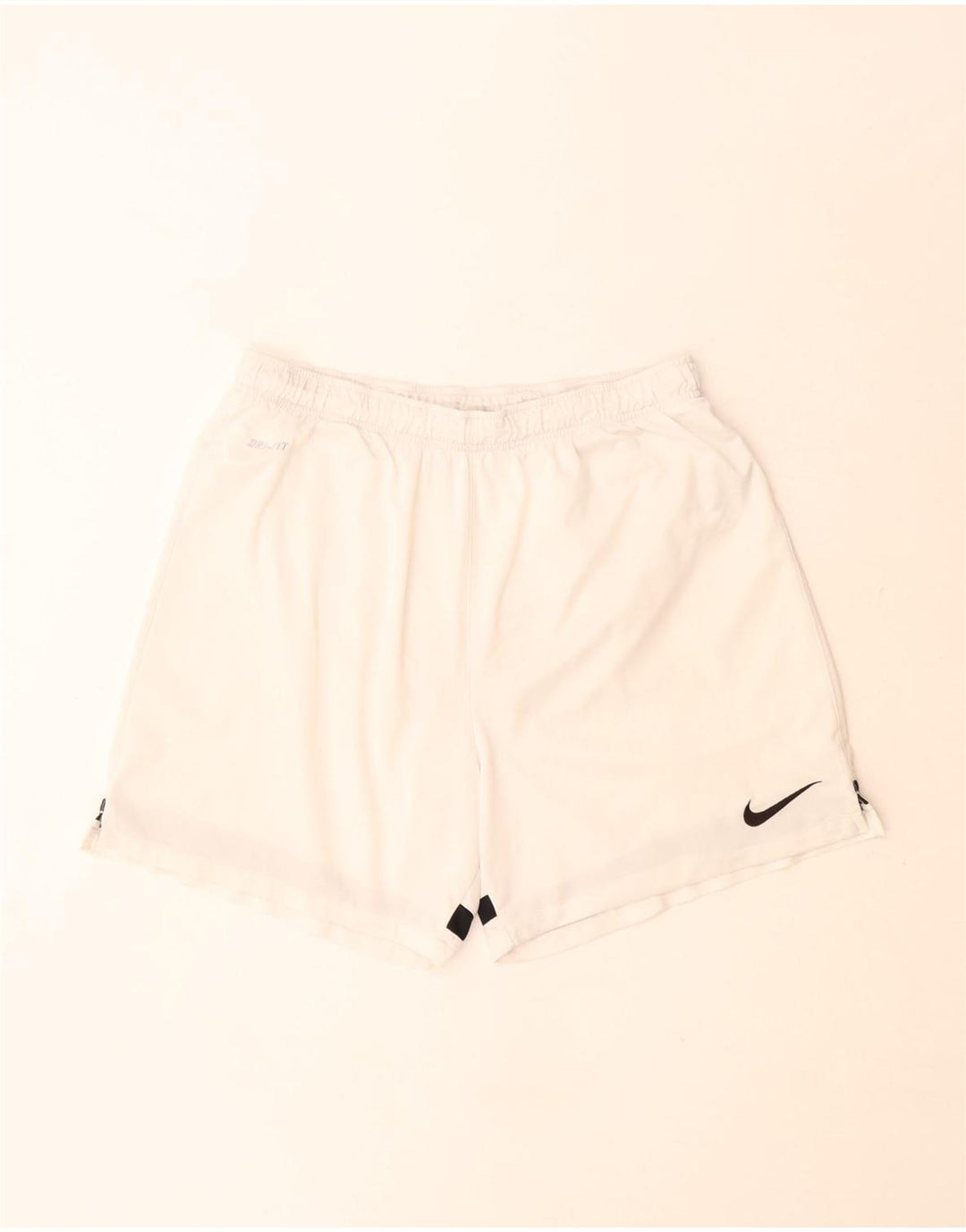 Nike Herre Dri Fit Sportsshorts Store Off White Polyester