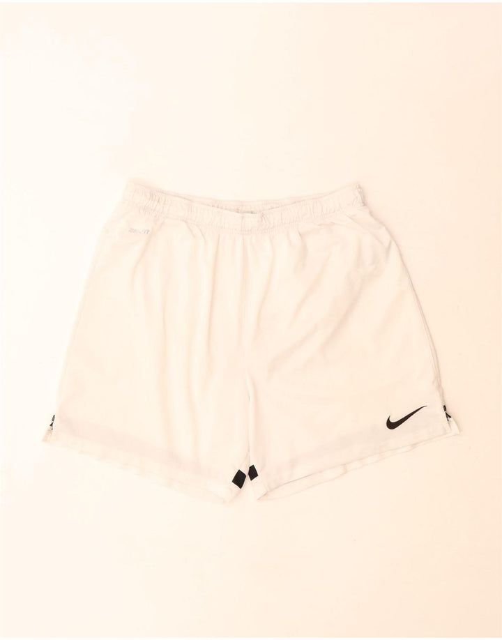 Nike Herre Dri Fit Sportsshorts Store Off White Polyester