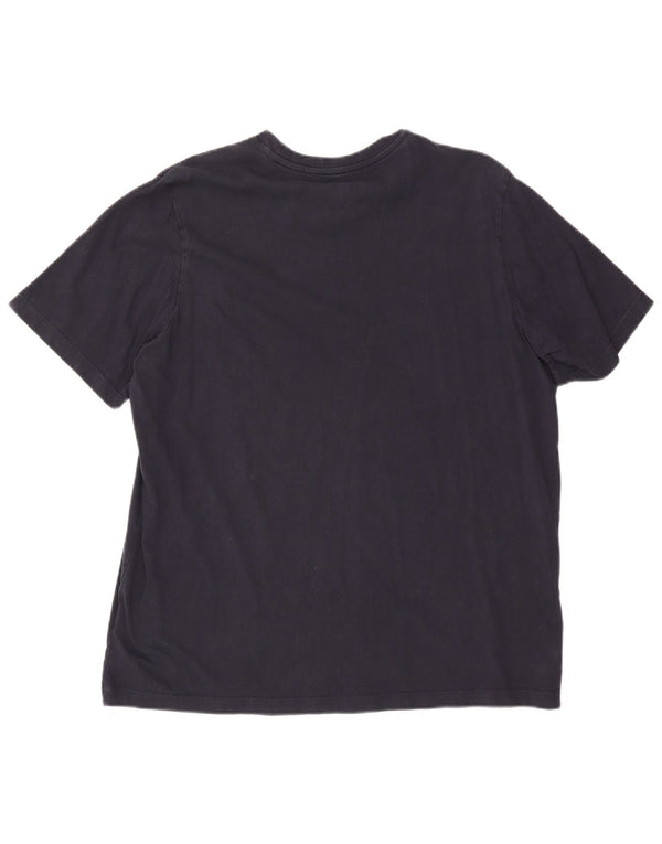 Adidas herre T-shirt top XL marineblå bomuld