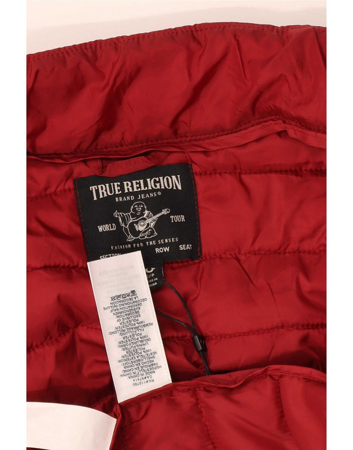 True Religion Polstret Damejakke UK 10 Lille Rød Polyester