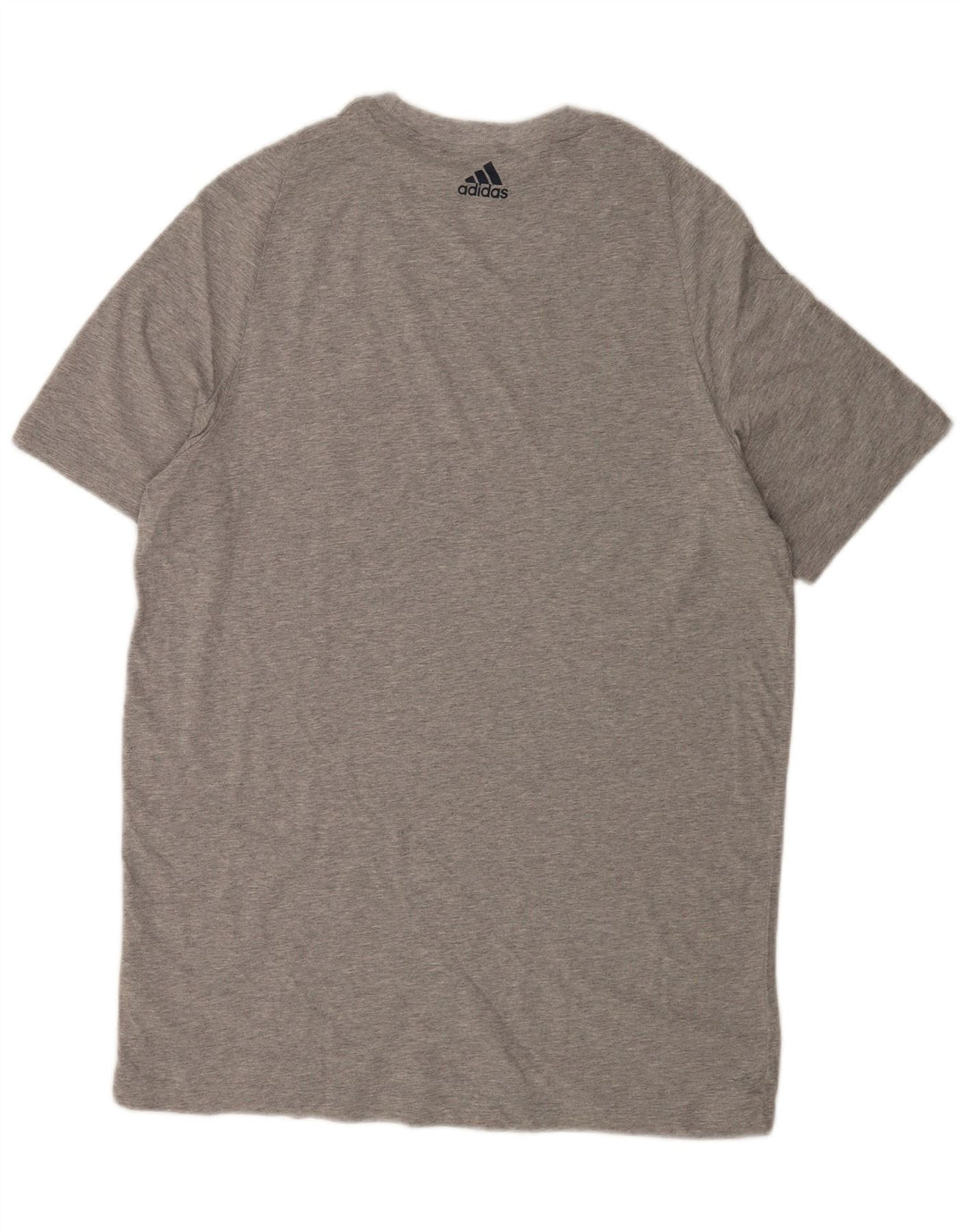 Adidas Herre T-Shirt Top XL Grå Flecked Bomuld