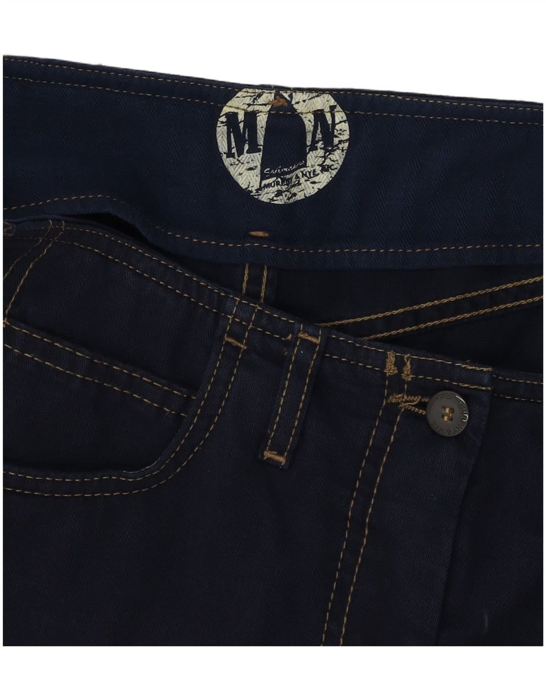Murphy & Nye Dame Mini Denim Nederdel W30 Medium Navy Blue Bomuld